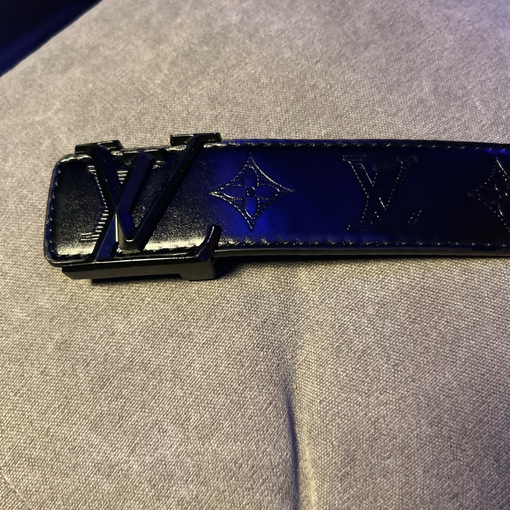 Louis Vuitton Monogram Black Belt
